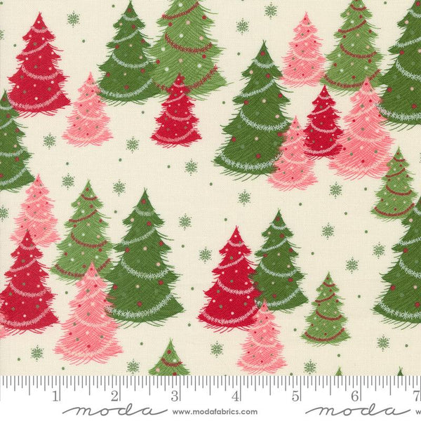 Moda - Once Upon A Christmas - Evergreen - Snow Fabric