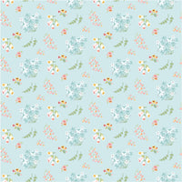 Poppie Cotton - Hollyhock - Teal Bloom Fabric