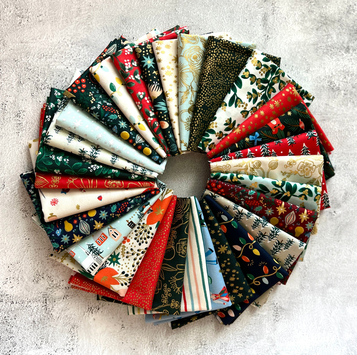 Gift Swap Quilt  Holiday Classics Fabric by Rifle Paper Co - Lella Boutique