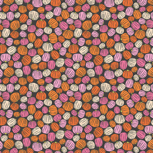 Art Gallery Fabrics - Spooky 'N Witchy - Pumpkin Carving Fabric