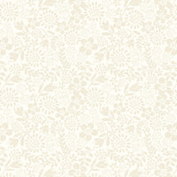 Lewis & Irene - Tiny Tonals - Flower Garden Cream on Cream Fabric