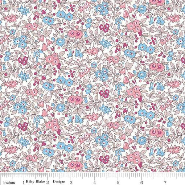 Riley Blake Designs - Liberty Flower Show Midnight Garden - Forget Me Not Blossom F Fabric