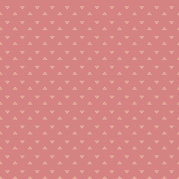 Riley Blake Designs - Beneath The Western Sky - Triangles Dark Pink Fabric