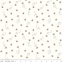 Riley Blake Designs - Daisy Fields - Bees Cloud Sparkle Fabric