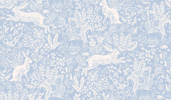 Rifle Paper Co. - Wildwood - Fable - Blue Fabric