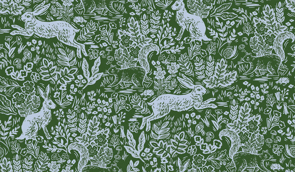 Rifle Paper Co. - Wildwood - Fable Green Fabric