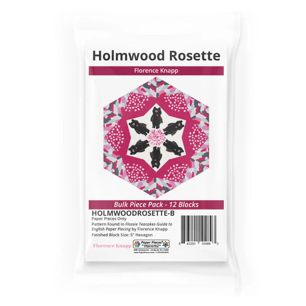 Holmwood Rosette Paper Piece Pack (12 Blocks)