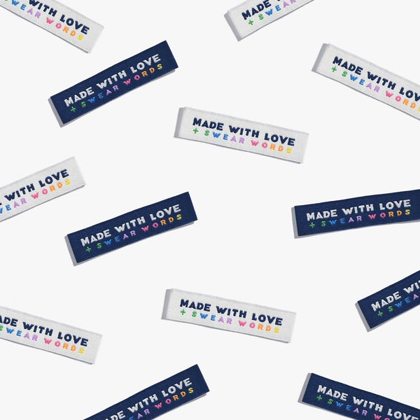 Kylie and The Machine - Made With Love & Swear Words Sewing Labels (6 ct)