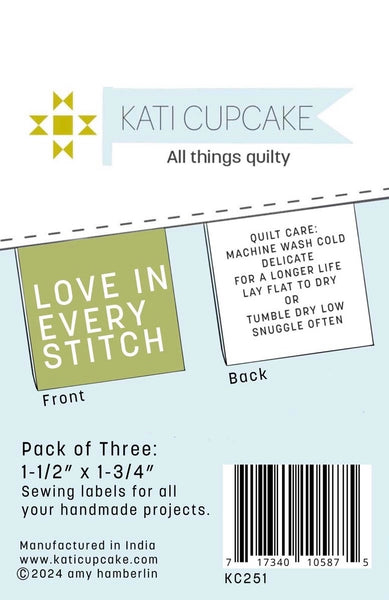 Kati Cupcake - Love In Every Stitch Labels (3 ct)