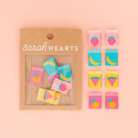 Sarah Hearts - Summer Fruits Multipack Sew in Labels (8 ct)