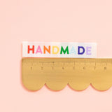 Sarah Hearts - Handmade Rainbow Woven Labels (8 ct)