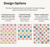 Quilty Love - Cozy Checkered Hearts - Paper Pattern