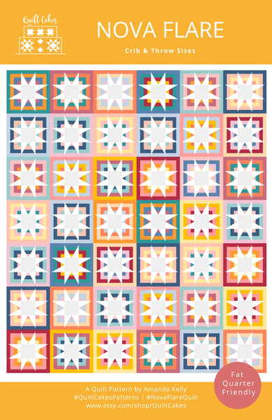 Quilt Cakes - Nova Flare Quilt - Paper Pattern