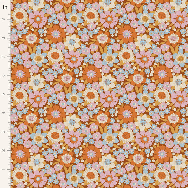 Tilda - Wallflower - Lauren Caramel Fabric