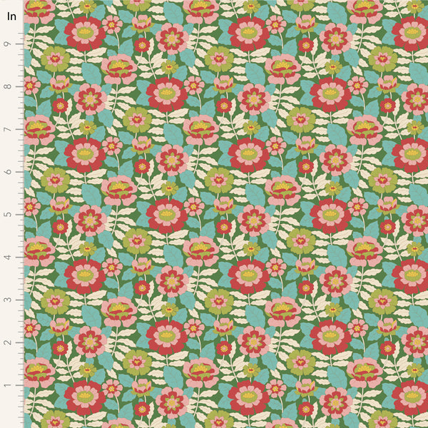 Tilda - Wallflower - Beverly Green Fabric