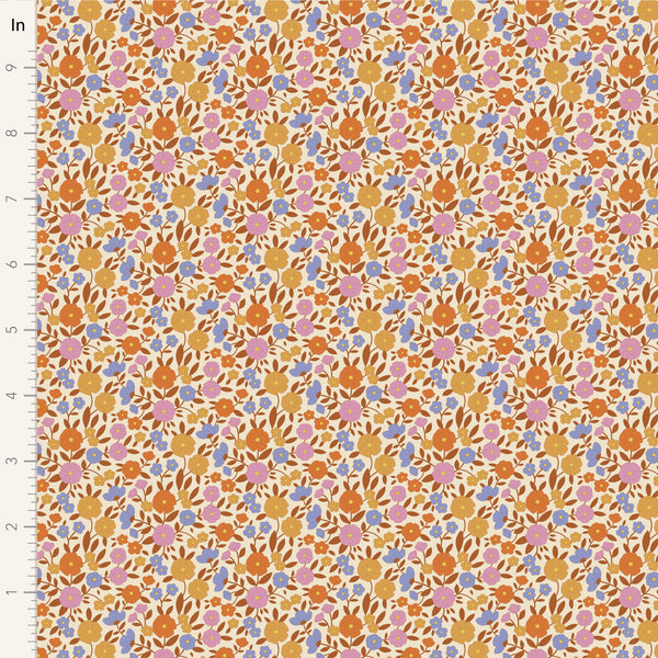Tilda - Wallflower - Janice Caramel Fabric