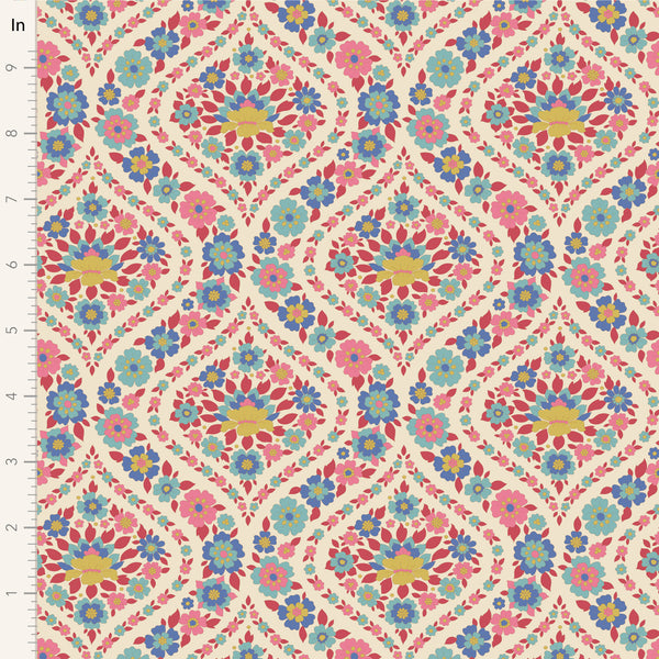 Tilda - Wallflower - Bianca Red Fabric