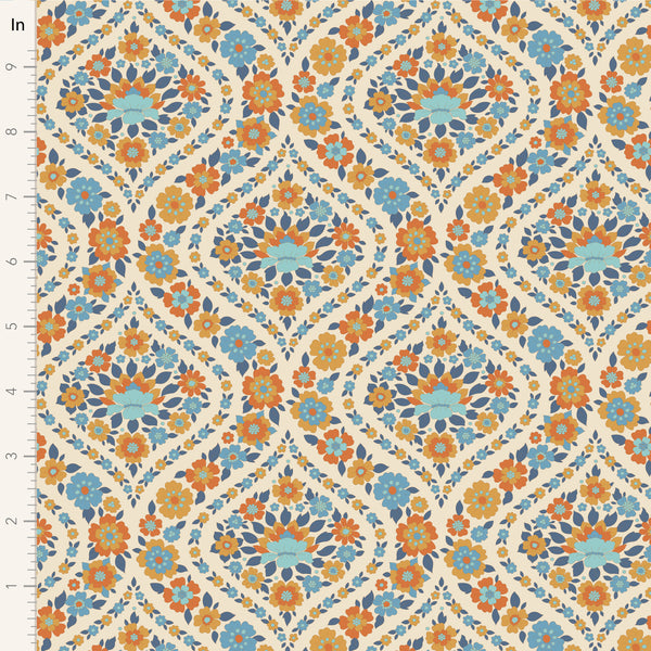 Tilda - Wallflower - Bianca Blue Fabric
