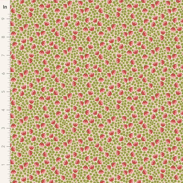 Tilda - Wallflower - Bellflower Blender Green Fabric