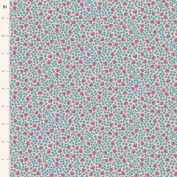 Tilda - Wallflower - Bellflower Blender Blue Fabric