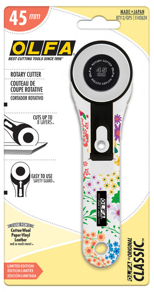 Olfa - Printed Handle Rotary Cutter - 45mm