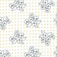 Moda - Gilded - Flower Dot Paper Gold Metallic Fabric