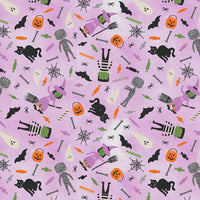 Paintbrush Studios - Tricks & Treats - Costume Party Purple Fabric