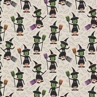 Paintbrush Studios - Tricks & Treats - Witch Way Cream Fabric