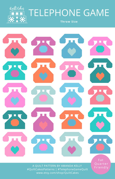 Quilt Cakes - Telephone Game Quilt - Paper Pattern