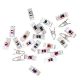 More Me Know - Clear Glitter Clips - 25ct