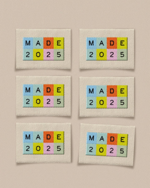 Matchy Matchy Sewing Club - 2025 Rainbow Large Labels (6 ct)
