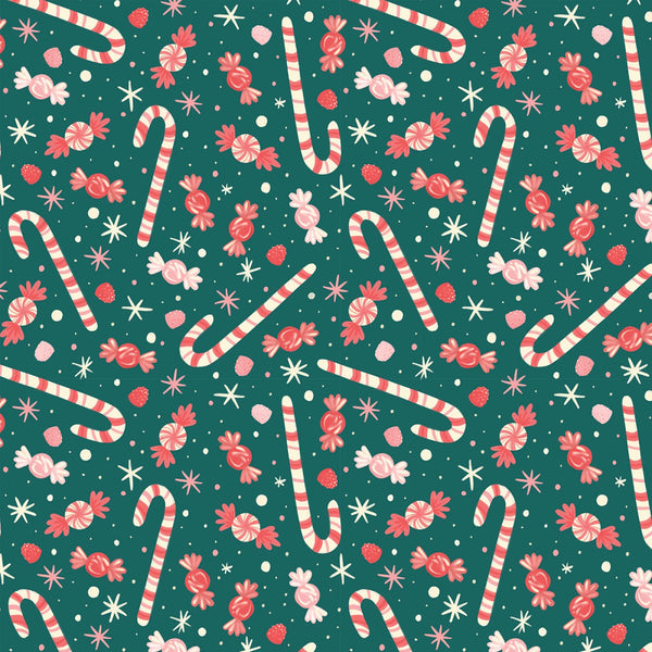 Cloud 9 - Bright Holiday - Christmas Confections Fabric