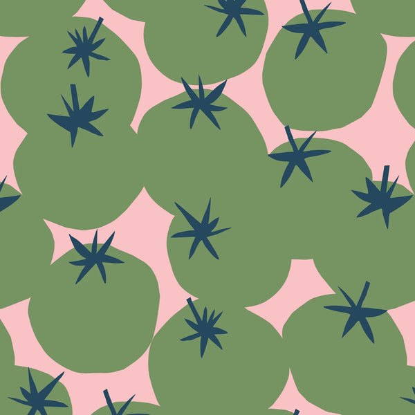 Cloud 9 - Organic Cotton Canvas - Summer Tomatoes Fabric