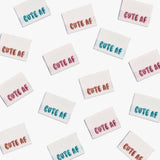 Kylie and The Machine - Cute AF! Woven Sewing Labels (6 ct)