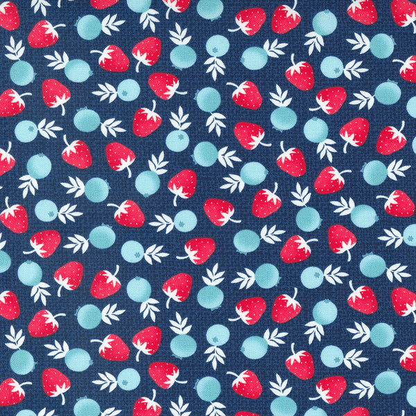 Moda - Berry Basket - Berries Blueberry Fabric