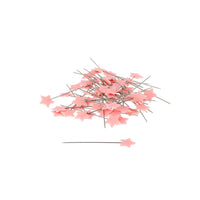 Bohin - Plastic Head Pins - 1.5" Light Pink Star (100 ct)