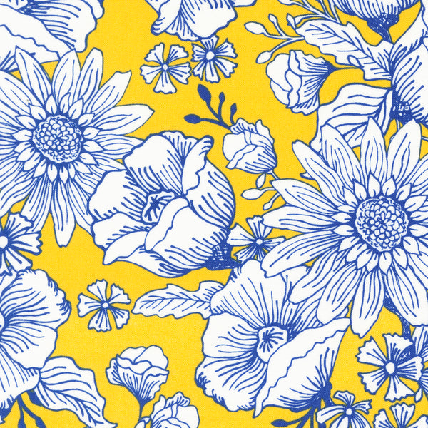 Moda - Sunflowers My Heart - Jardin Sunflower Fabric