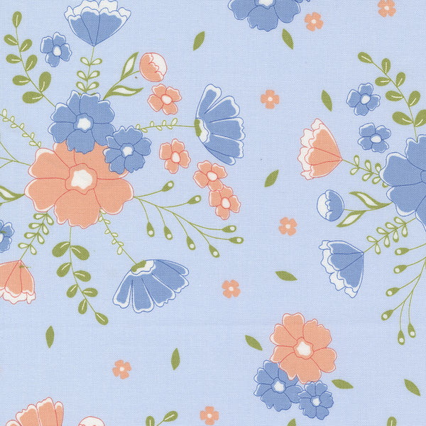 Moda - Peachy Keen - Moonlit Meadow Light Blue Fabric