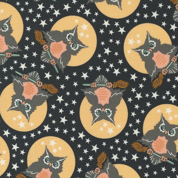 Moda - Owl O Ween - Owls Midnight Fabric