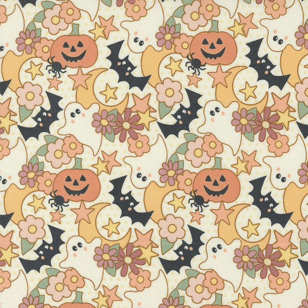 Moda - Owl O Ween - Spooky Cuties Ghost Fabric