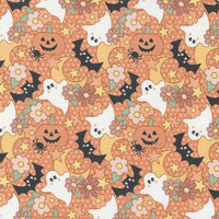 Moda - Owl O Ween - Spooky Cuties Pumpkin Fabric