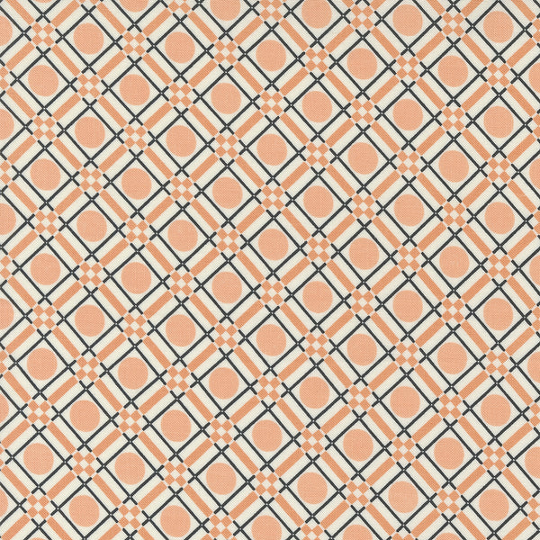 Moda - Owl O Ween - Party Plaid Ghost Fabric