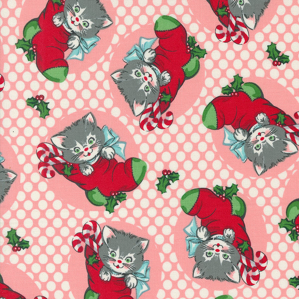 Moda - Kitty Christmas - Kitty Cheeky Fabric