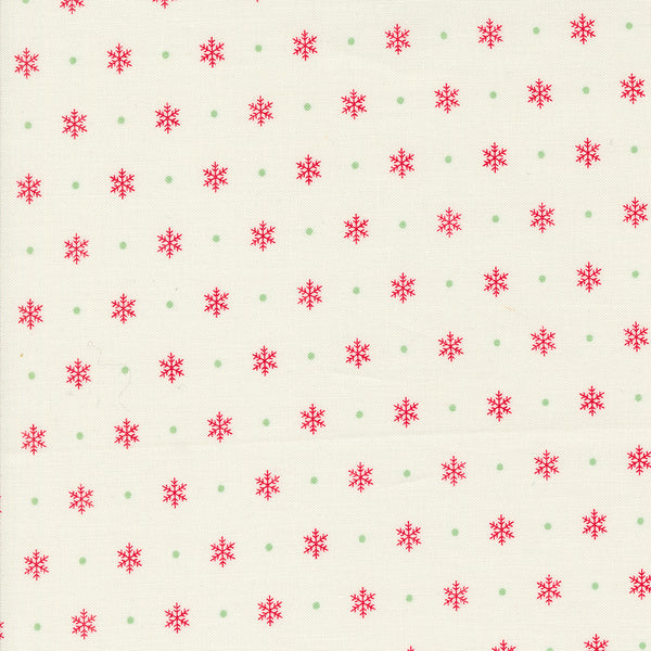 Moda - Kitty Christmas - Flurry Snow Fabric