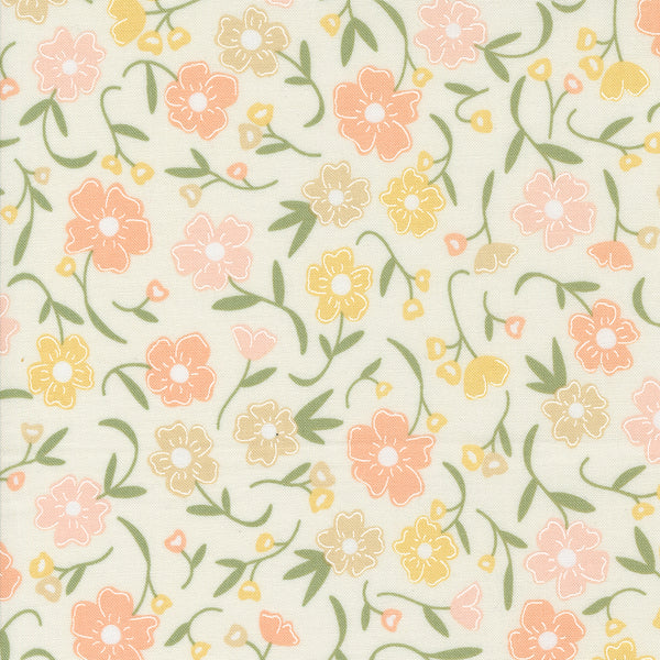 Moda - Flower Girl - Flower Fields Porcelain Fabric