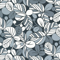 Moda - Concrete Jungle  - Leaf Me Alone Asphalt Fabric