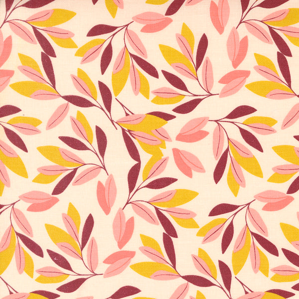 Moda - Willow - Leaves Blush Fabric