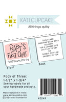 Kati Cupcake - Baby's First Quilt Pink Labels (3 ct)