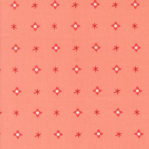 Moda - Tiny Christmas - Christmas Star Carnation Fabric