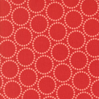 Moda - Tiny Christmas - Pearl Bracelet Christmas Red Fabric